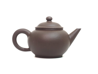 Side profile of 16 Cup Shui Ping Yixing Teapot – 220ml bronze grade clay