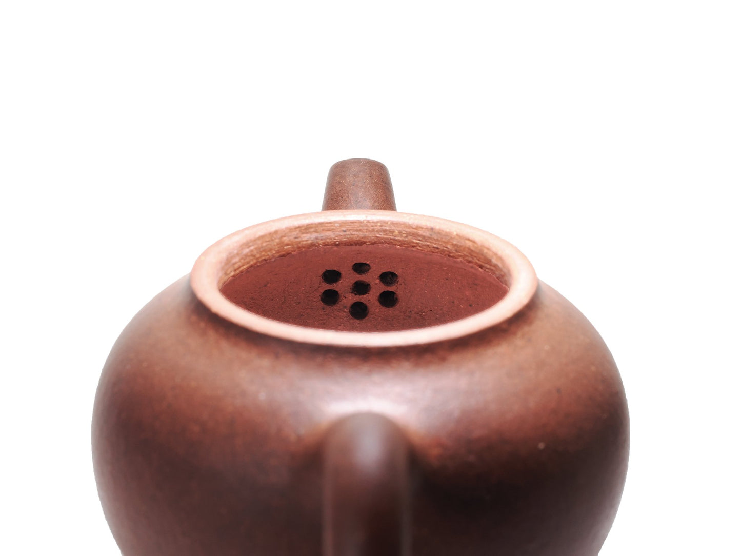 Internal multi-hole filter of 秋水壶 Yixing teapot, 45ml, diamond grade clay craftsmanship