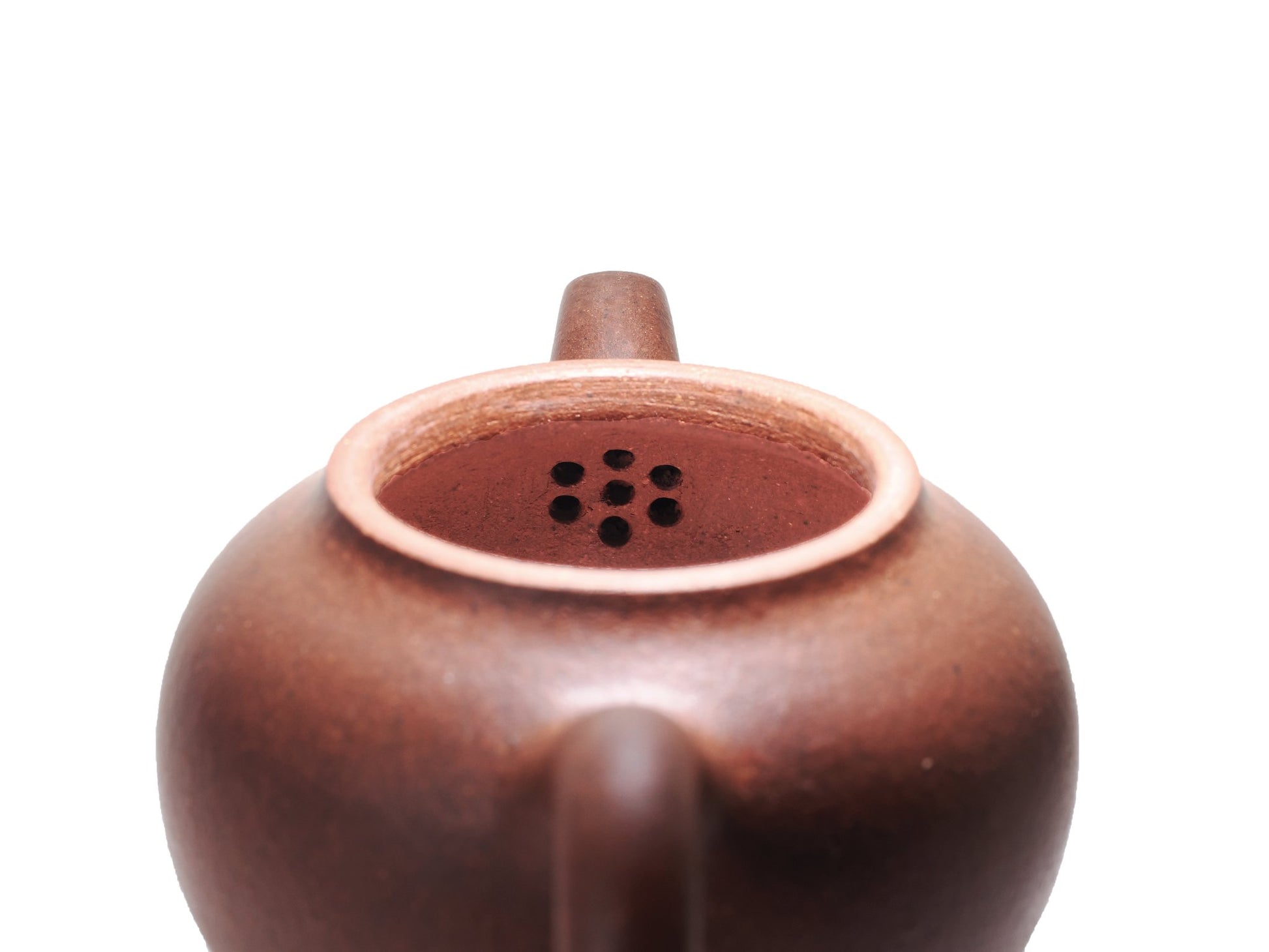 Internal multi-hole filter of 秋水壶 Yixing teapot, 45ml, diamond grade clay craftsmanship