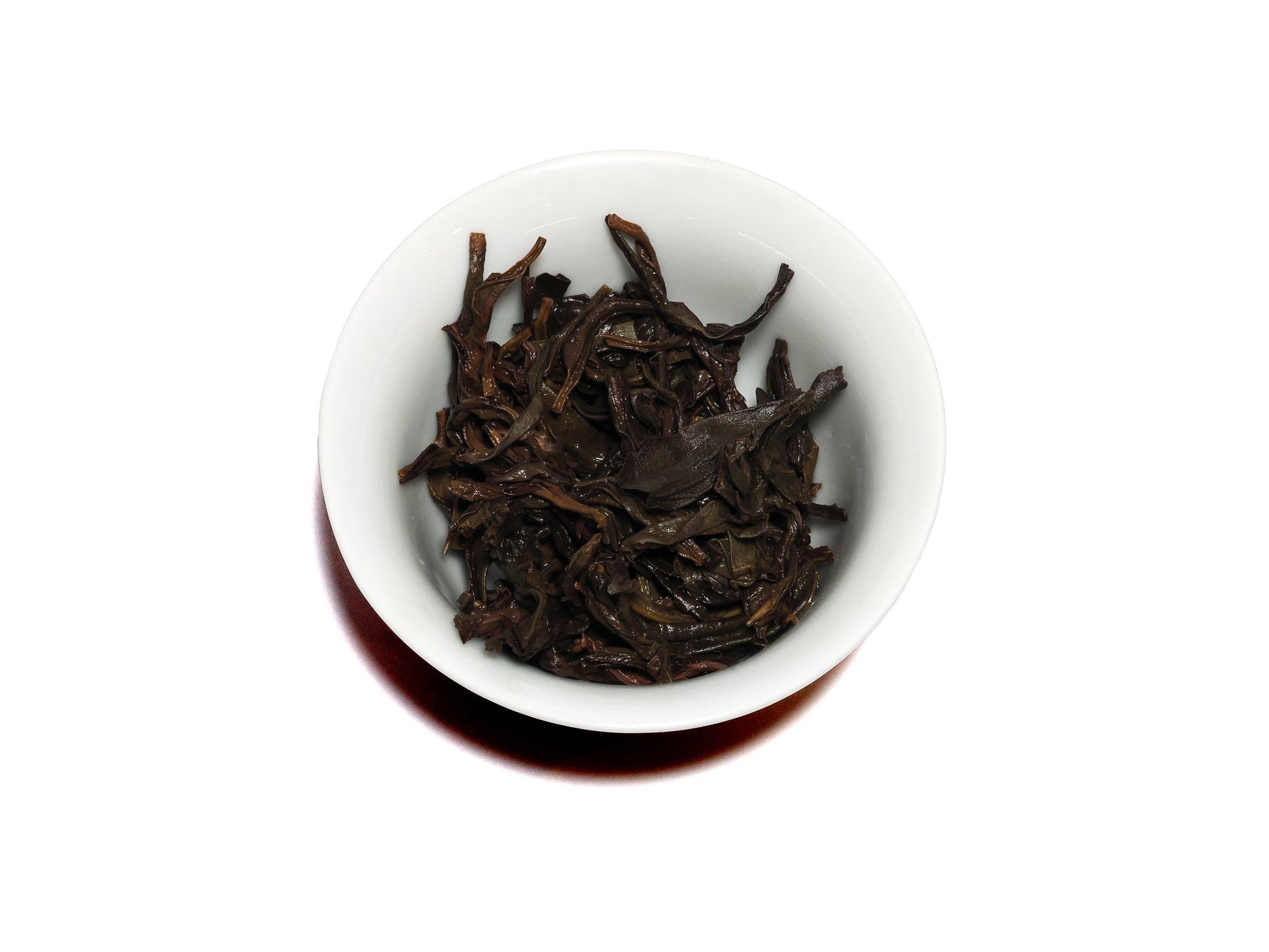 Brewed wet leaves of Phoenix Song Zhong Dancong Oolong Tea