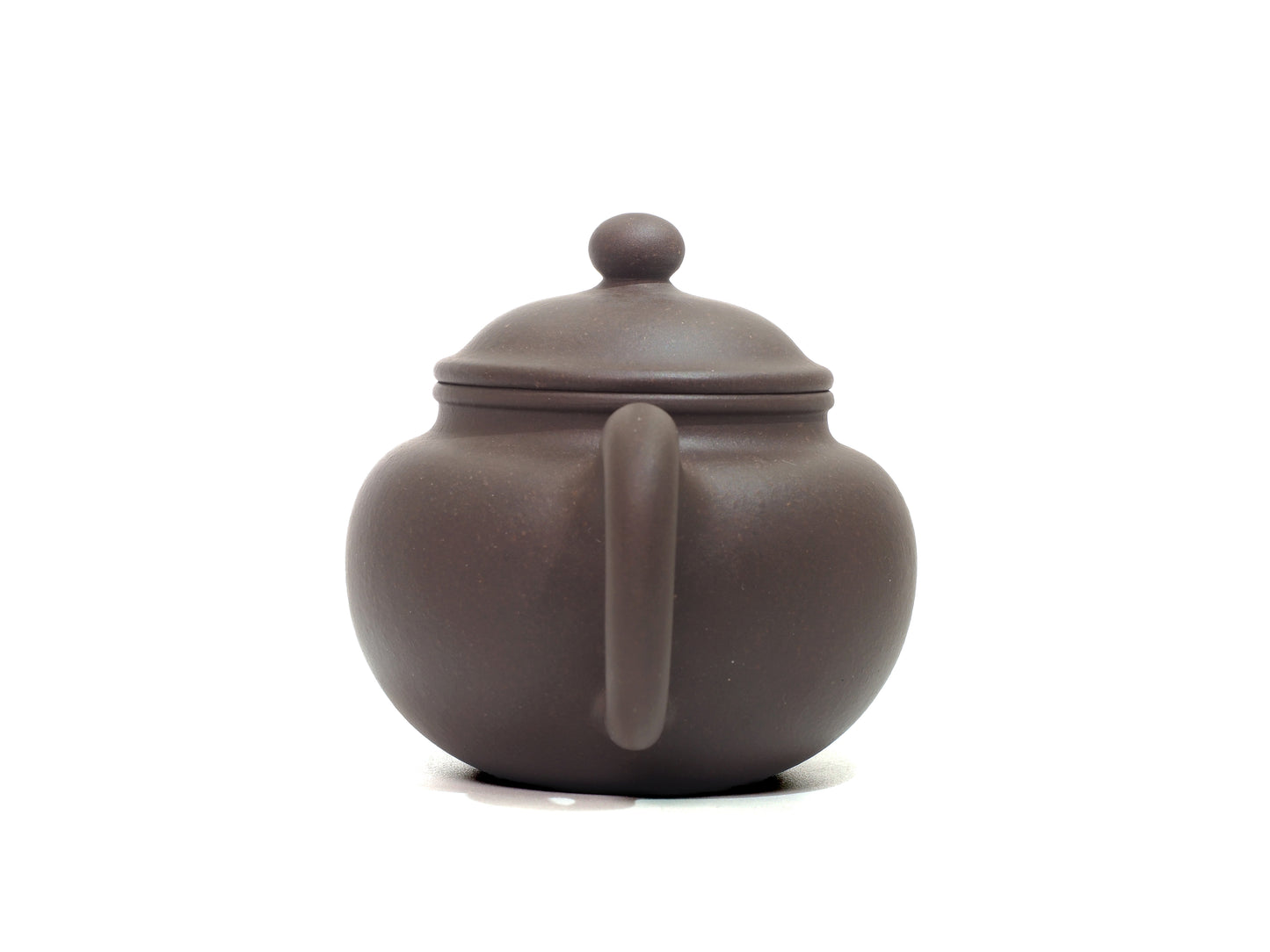 Back view of Lian Zi Teapot – handle and balanced curvature of 190ml teapot