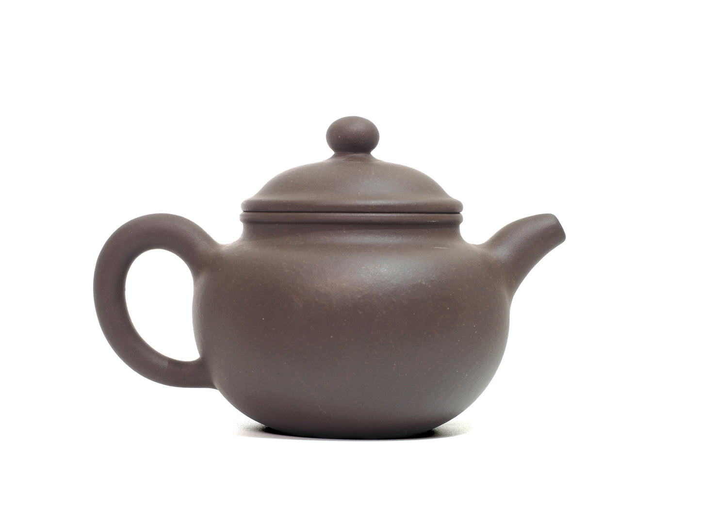Right side angle of Lian Zi Yixing Teapot – 190ml handmade bronze grade clay teapot