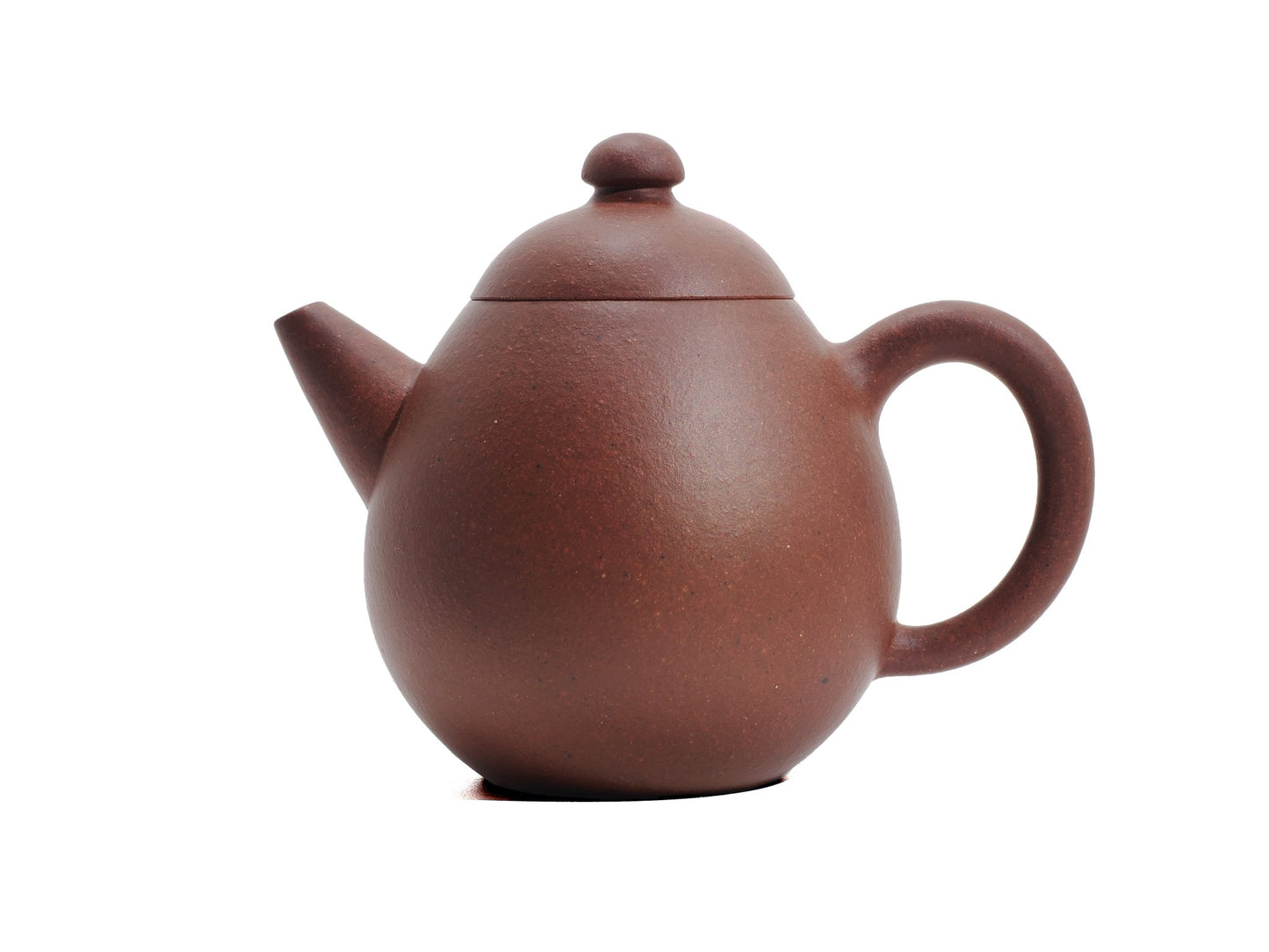 Side view of Long Dan Yixing teapot made from Diamond Grade clay